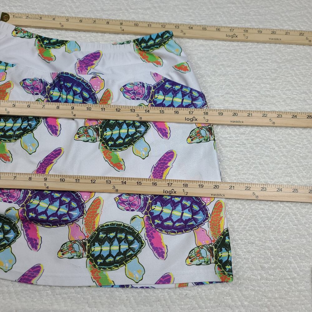 B Skinz skort Sz Medium Turtle print Golf Pickleball UPF Athleisure Performance - Picture 5 of 6